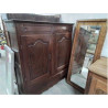 ARMOIRETTE 2P1T BOIS FONCÉ  140X158X48+CLÉ D1