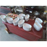LOT RAMEQUINS CUISSON PORCELAINE BLANCHE