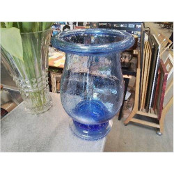 VASE  BLEU BULLES