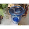 VASE  BLEU BULLES