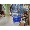 VASE  BLEU BULLES