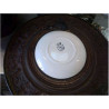 ASSIETTE DECO CUIVRE BATEAU SUR FAIENCE 