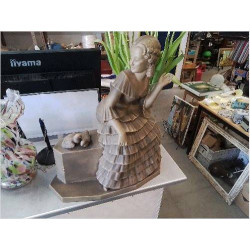 STATUE FAIENCE REZL FEMME...