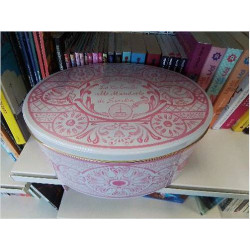 BOITE METAL OVALE GM ROSE...