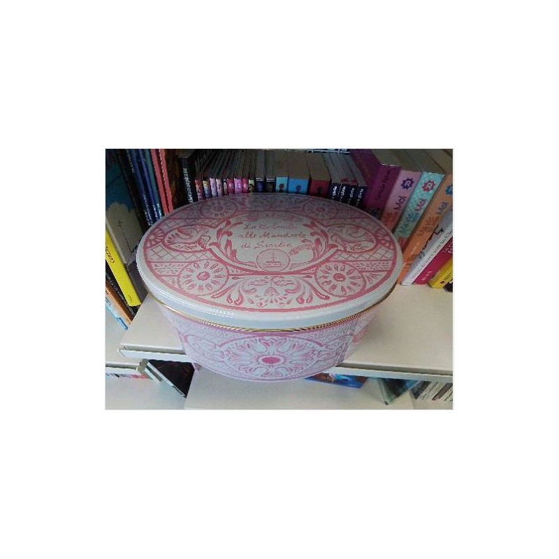 BOITE METAL OVALE GM ROSE BLANC