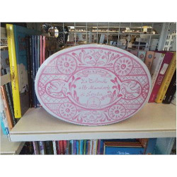 BOITE METAL OVALE GM ROSE BLANC