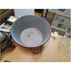 BASSINE ÉMAILLÉE ROUGE