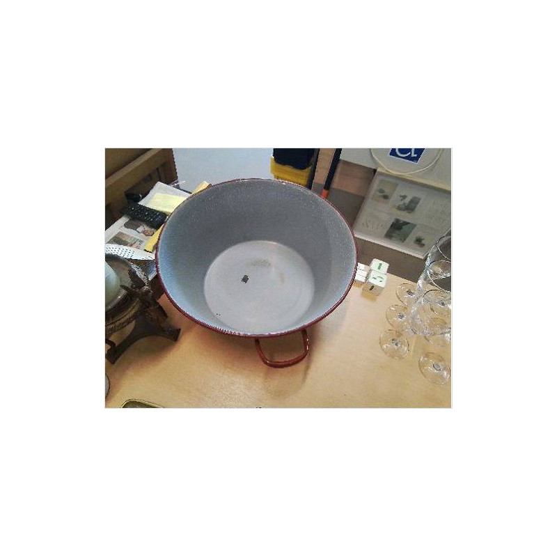 BASSINE ÉMAILLÉE ROUGE