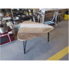 TABLE BASSE BOIS FORME TRIANGLE GOUTTE D\'EAU