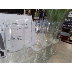LOT DE 6 FLUTES VERRE