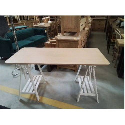BUREAU IKEA PIEDS BLANC