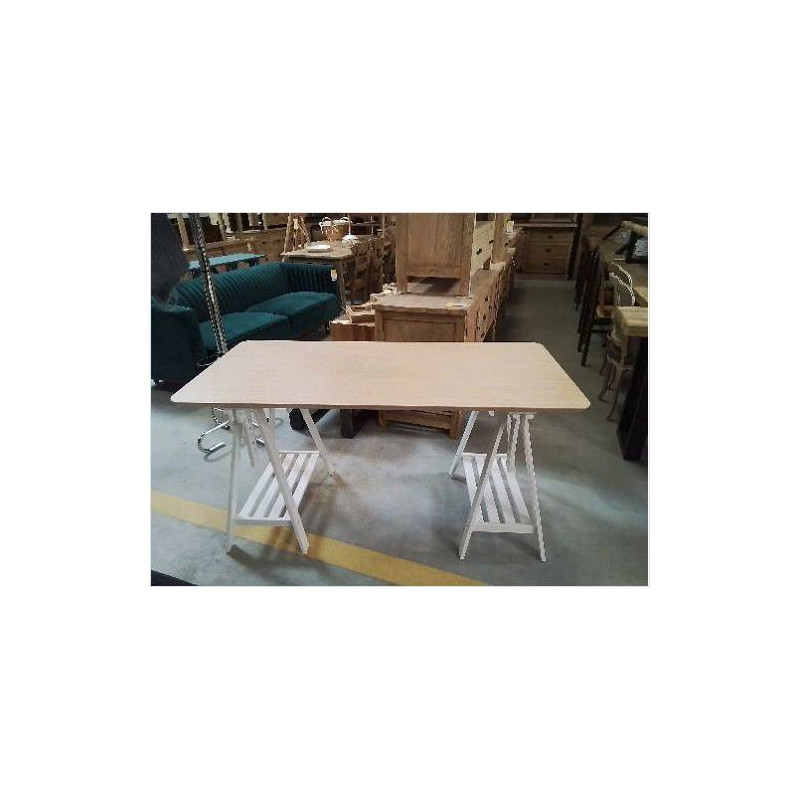 BUREAU IKEA PIEDS BLANC