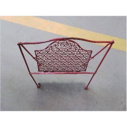 PORTE REVUE METAL ROUGE