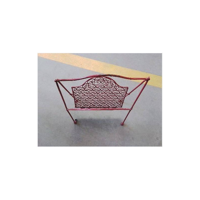 PORTE REVUE METAL ROUGE
