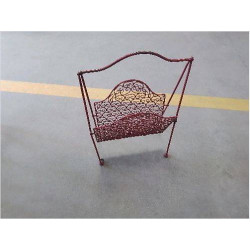 PORTE REVUE METAL ROUGE