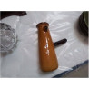 CARAFE TERRE ÉMAILLÉE JAUNE MARRON