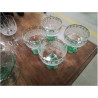 LOT 4 COUPES SUR PIED VERT DORÉ 
