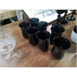 LOT 7 VERRES NOIRS PM