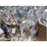 LOT 9 VERRES CRISTAL PEINT ORREFORS