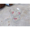 LOT 9 VERRES CRISTAL PEINT ORREFORS