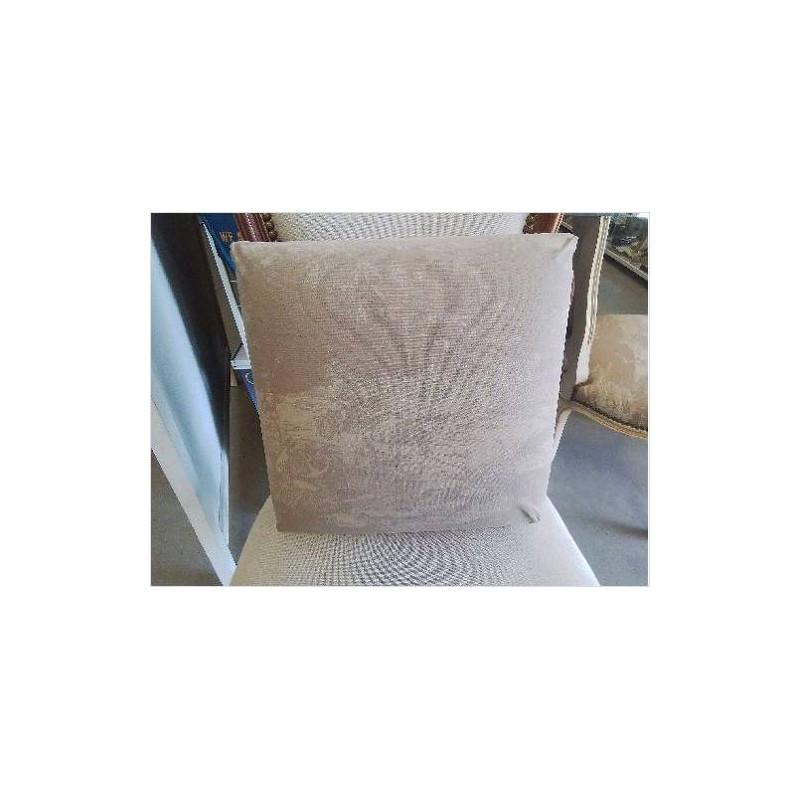 REPOSE PIED TOILE DE JOUY BEIGE