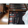 BACKGAMMON COFFRET ANCIEN +  ACCESSOIRES BB