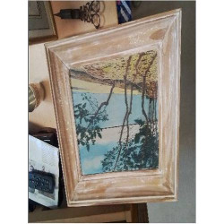 PEINTURE SUR BOIS PINS...