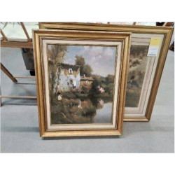 PEINTURE PAYSAGE MAISON...