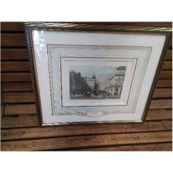 CADRE GRAVURE RUE DE RIVOLI