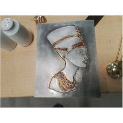 PLAQUE TETE EGYPTE ETAIN 