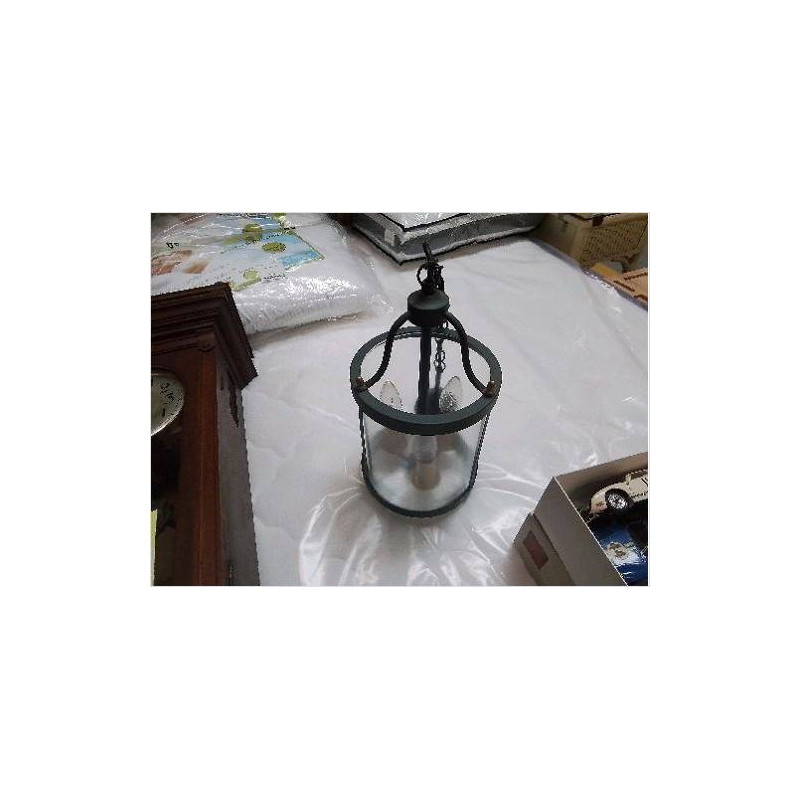 SUSPENSION 3 FEUX RONDE METAL VERT