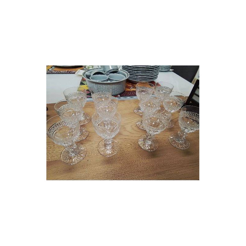 LOT 6 VERRES CRISTAL SAINT LOUIS PORTO