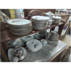 SERVICE VAISSELLE EPIS FLEURI LIMOGES