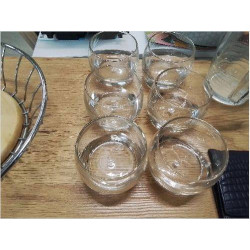LOT VERRES WHISKY 1 BULLE...