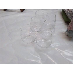 LOT VERRES GRAVÉS CERCLES