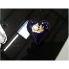 BOITE COEUR BLEU DORÉ 