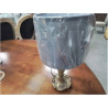 LAMPE PIED BRONZE PM ABJ GRIS