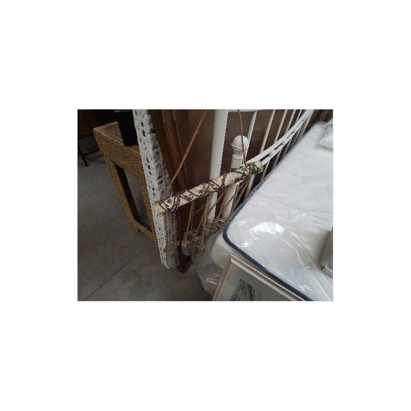 DECO MURALE BRANCHE 5 POTS VERRES FICELLE 