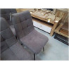 LOT DE 6 CHAISES TISSU TAUPE