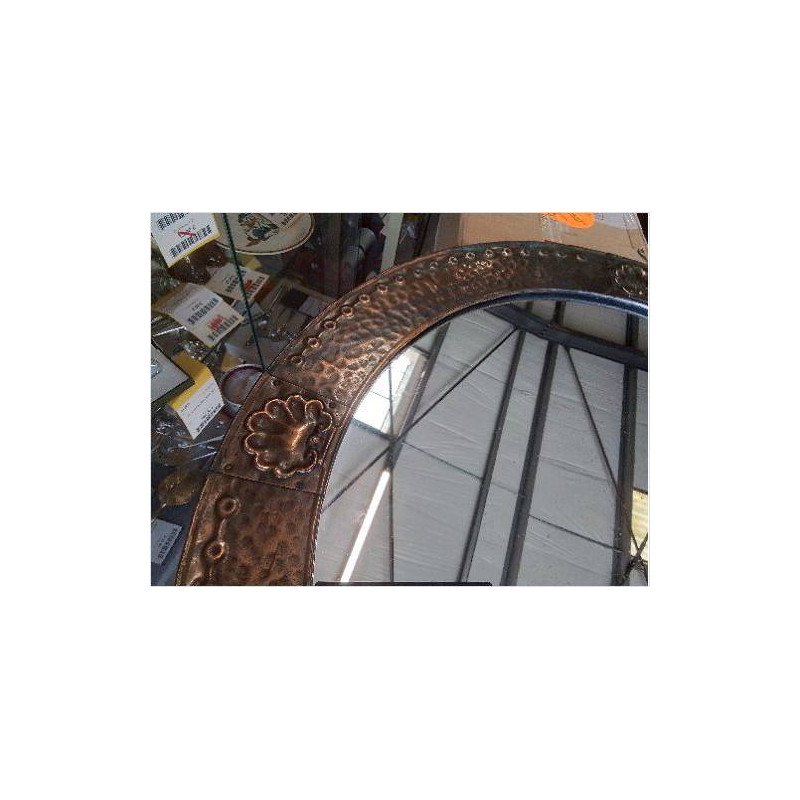 MIROIR ROND ANGLAIS CUIVRE THE SEAHATHITS PEARLS
