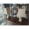 LAMPE LE DAUPHIN BEIGE DORÉ