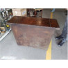 BUFFET 2P2T CUIR METAL DORÉ