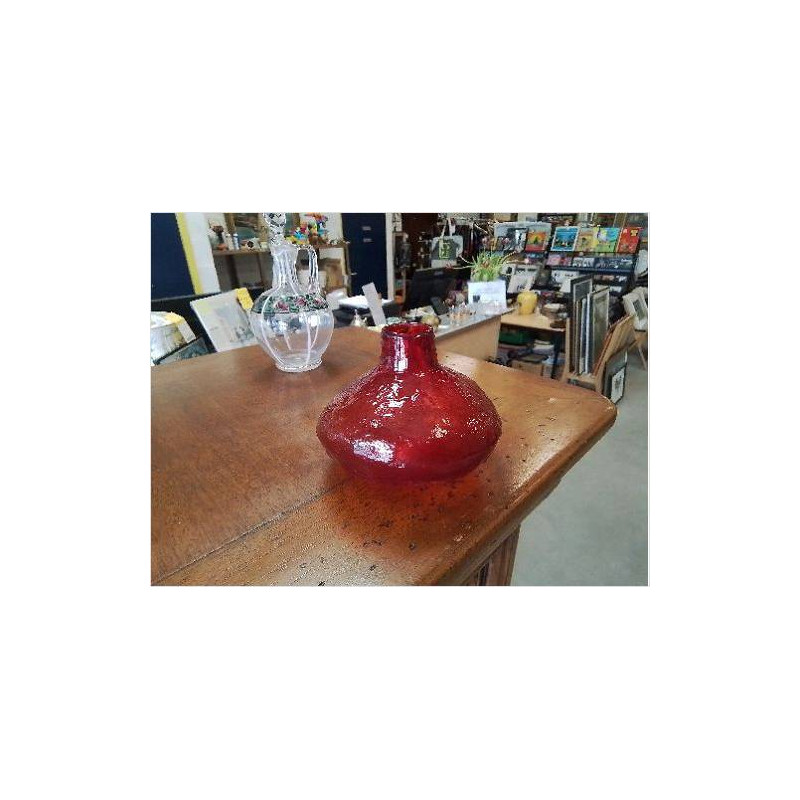 VASE PLAT ORANGE 
