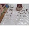 LOT DE 6 VERRES LISERET DORÉ 