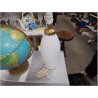 LAMPE OPALINE BLANC DORÉ 