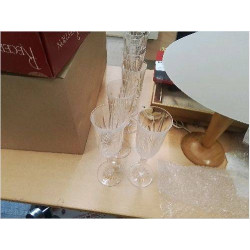 LOT 6 FLUTES CRISTAL D ARQUES
