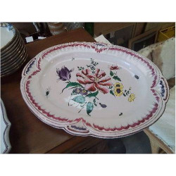 PLAT FLEURI INSECTES OVALE...