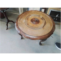 TABLE BASSE RONDE CANNAGE D...
