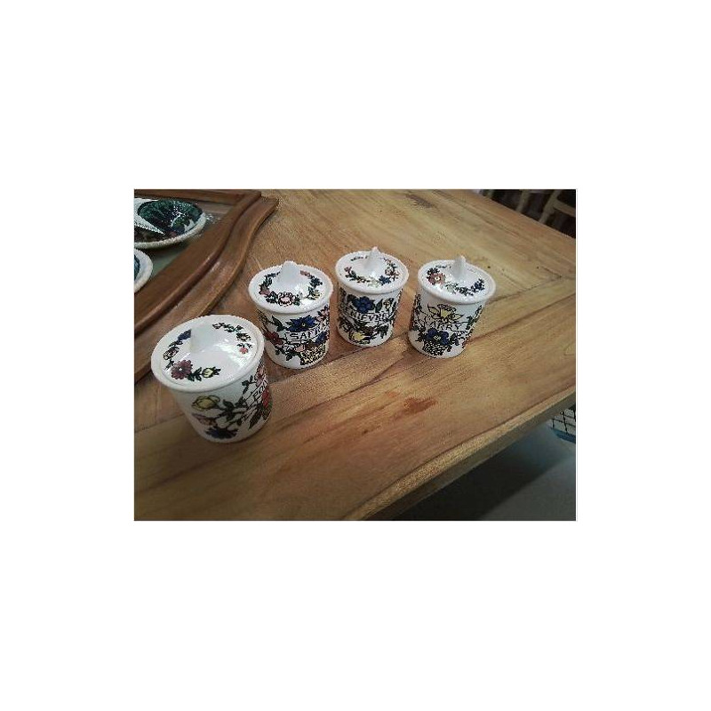 LOT 4 POTS VINTAGE SALINS