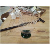 PICHET CRISTAL FACETTES PIED VERT 
